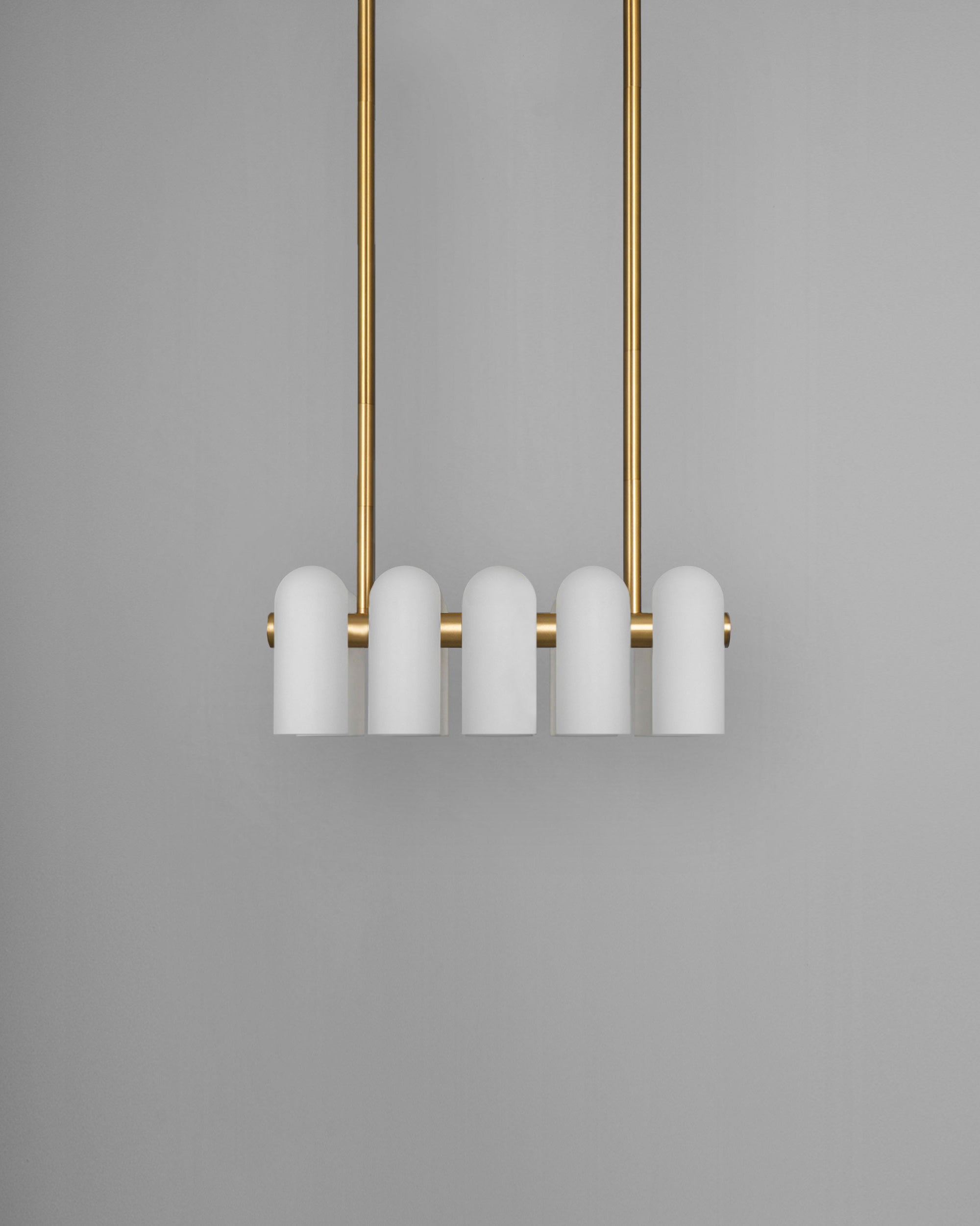 Schwung Odyssey Linear Chandelier Burnished Brass | Extra Small